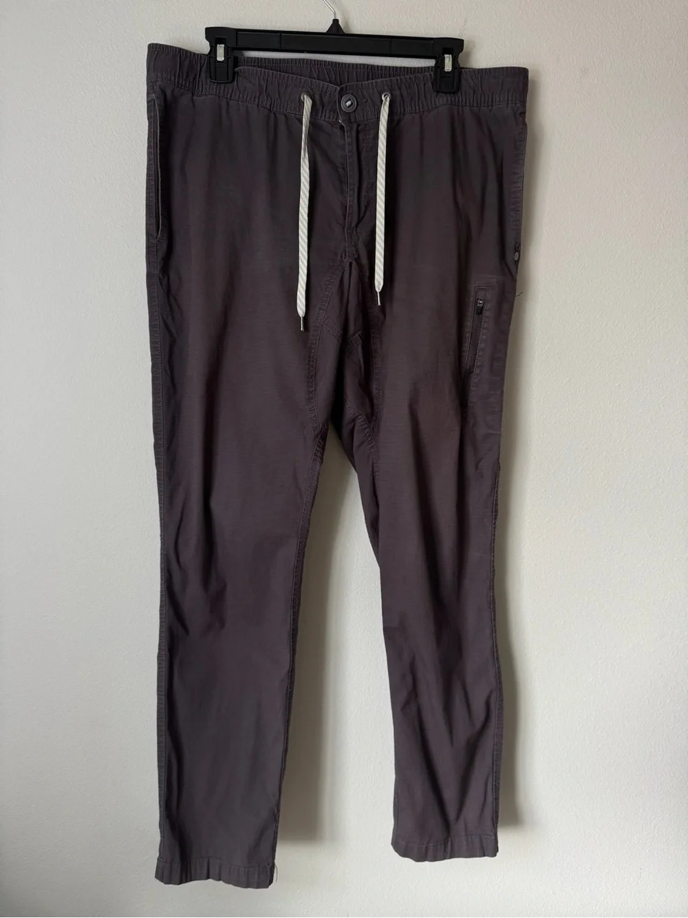 Vuori Ripstop Climber Pants Men’s XL Charcoal Elastic Drawstring Casual Jogger